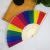 Rainbow Pattern Plastic Fan Available Rainbow Fan Gay Fan Pride Section Fan