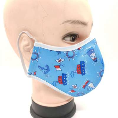 Both men and women use cotton cotton masks with two layers of air. Sun Protection and Windproof gray cotton cloth masks for cold and dust protection