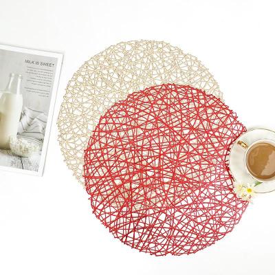 New Product Heat Proof Mat Cup Mat Bowl Mat Dining Table Cushion round Felt Hollow Series Environmental Protection Western Placemat