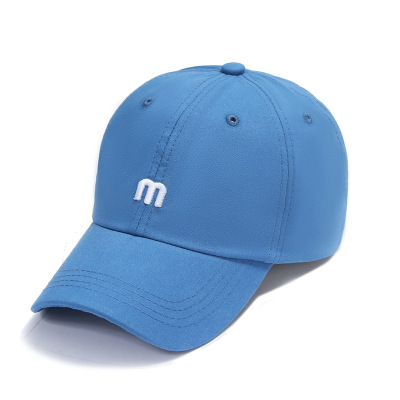 Korean Style Fashion New Letters Embroidered Peaked Cap Foreign Trade Personalized Solid Color Outdoor Sun Hat Customized Factory Wholesale