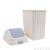 New Beautiful Space-Saving Rocking Cover Wastebasket Kitchen Innovative Trash Can Bathroom Toilet Square Trash Can