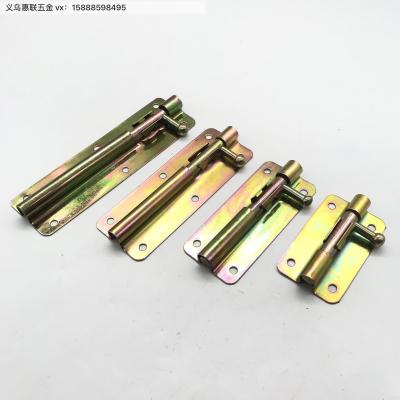 Spot goodsSample Customized Color Zinc Flat Bolt Door Double-Door Bolt Furniture Hardware Accessories