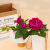 Simulation rose top-grade three-head tea rose Simulation bouquet of wedding roses home interior decoration Fake flowers wholesale