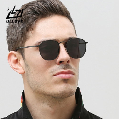 new retro polarized sunglasses color film metal driving glasses wholesale outdoor fishing european and american men‘s sunglasses
