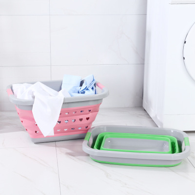 The laundry basket Folding laundry basket Bathroom is a portable laundry basket