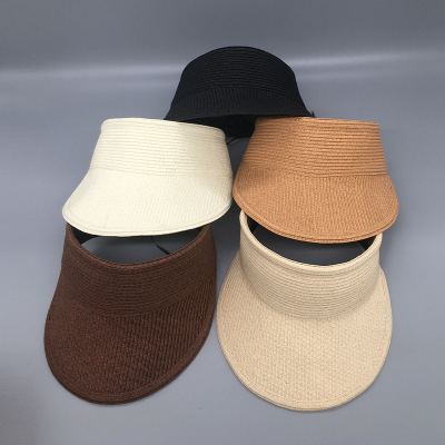 Women's Korean-Style Foldable Air Top Sunhat Summer Sun Protection Outdoor Beach UV Protection Sun Hat