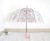 Japanese Transparent umbrella Female Korean little Fresh student unicorn Adult children Cute Cartoon umbrella with long handle