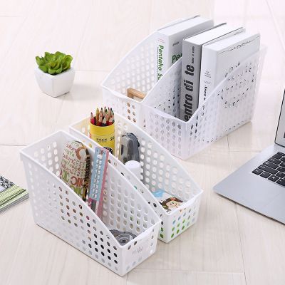 Non - toxic and environmentally friendly storage basket Desktop storage basket stationery PP finishing basket file storage box storage basket