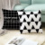 Nordic Pillowcase Black and White Letters Peach Skin Velvet cover sofa Pillow Cover Custom Amazon Hot Style Home
