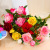 High Branch Simulation rose 4 head down rose single fake wedding long Silk flower Home decoration floor flower