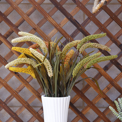 Simulation Plant Ear of Rice Handmade Plastic Fabric Flower Arrangement Artificial Flowers Living Room Furnishings