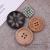 Wooden buttons natural wooden buttons wooden two eyes four eyes round color personality big coat button shirt button