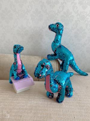 Sequins Turn into Dinosaurs and Push Happy Sisters Plush Toy Doll Doll Ragdoll Factory Direct Sales Trade City
