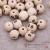 Wooden beads DIY hair accessories smiling face wooden beads accessories handmade beads materials