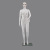 Plastic Mannequin Factory Direct Sales Mannequin Full Body Plastic Female Model White Clothing Display Props Model for Jewelry Display