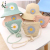 New Fresh Children's Straw Hat Baby's Sun Hat Parent-Child Summer Beach Sun Hat Hat Bag Two-Piece Set