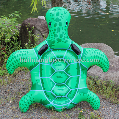 Factory direct SELLING INS hot selling PVC inflatable toy turtles floating drainage on the turtle swim ring childrenboat