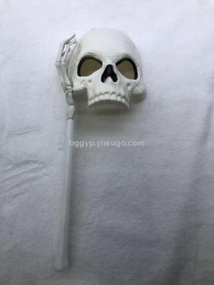Colorful Electroplating Ghost Hand Skull Mask Hand Halloween Ghost Festival Horror Mask