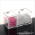 2020 New Acrylic Cotton Swab Storage Box Two Grid Transparent Tissue Box Factory Wholesale