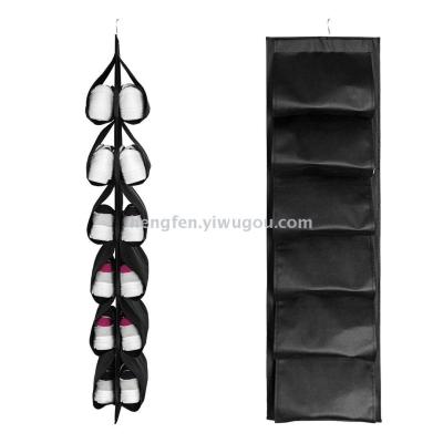 Shoe hanging bag New creative simple household non-woven cloth shoe storage bag bedroom closet dust rotating shoe bag