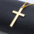 [With chain] Korean Christian titanium steel single large glazed cross necklace men's jewelry pendant pendant