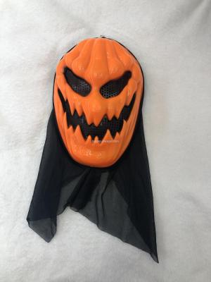 Pumpkin Ghost with Cloth Mask Halloween Ghost Festival Horror Mask