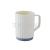 Cy-0463 Simple striped mouthwash cup With a toothbrush cup for couples to brush teeth creative plastic cup