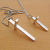 Stainless steel jewelry without word smooth cross necklace lovers necklace men and women necklace wholesale necklace