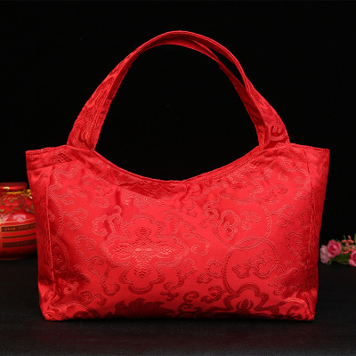 Customized 2017 New Wedding Bag Red Wedding Supplies Bridal Handbag Vintage Bridal Bag Factory Wholesale