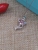 Sterling Silver Necklace with Swarovski Crystal, Shiny