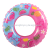 Inflatable toy 120cm swimming ring thickened and enlarged adult swimming ring printed flamingo swimming ring on water