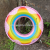 Manufacturers direct 60CM inflatable PVC toy rainbow swimming ring water swimming ring children swimming ring
