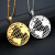 World map titanium necklace hipster hip hop couple pendant earth necklace web celebrity pendant male titanium jewelry