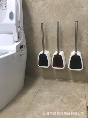 Punch-Free Toilet Brush Household Toilet Brush Wall-Mounted Toilet Brush Wall-Mounted with Seamless Sticky Hook