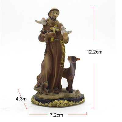 Manufacturers Direct Resin Roman Father Jesus Christ figures and doves Wholesale Customized gifts