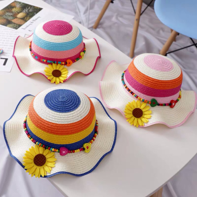 Children's Sun Hat Summer Baby Sun Hat Female Thin Breathable Cool Hat Children Princess Sun Hat Girl Straw Hat