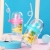Web Celebrity whale Spouting Cup Summer Children's Plastic Straws Water Cups fall resistant toddler Student Cute Kettle