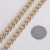 2.3 Gold Grinding Chain Flat Chain Aluminum Zipper Bag Shoulder Bag Chain DIY Waist Chain Necklace Decorative Chain Accessories Wholesale