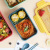 New Japanese Bento box Plastic lunch box Simple sealed Leak Proof Adult Student lunch box Tableware Set
