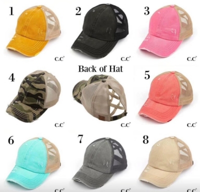Cross-Border Special Washed Baseball Cap Hole Sun Hat Ponytail Cap