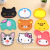 Stall Supply Hot Creative Cartoon Character Animal Silicone Square Solid Color Table Mat Cup Mat Factory Outlet