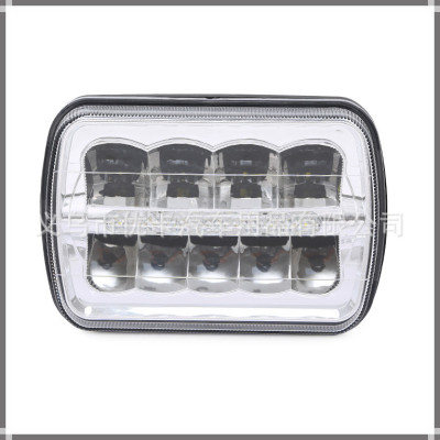 7-Inch Square Led Auto Headlamps 45W Far and near Light Integrated Daytime Running Lamp 9 Beads Reflective Cup Headlight Cross-Border