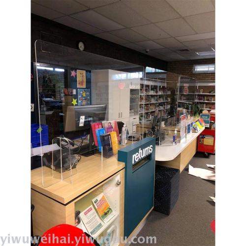 European and American Necessary Acrylic Anti-Droplet Baffle， Acrylic Anti-Sneeze Isolation Screen