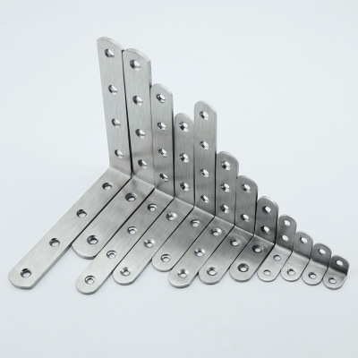 stainless steel corner code 90 degree Angle connection hardware bracket maze-like laminate cabinet corner code