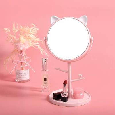 Creative Cat Endoscope HD Desktop Rotatable Makeup Mirror Desktop Student Dormitory Princess Beauty Dressing Mirror