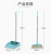 Foldable Stand-Able Broom Dustpan Set Combination Household Plastic Windproof Rotating Broom Wiper Blade Wholesale