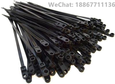 Nylon cable zipper fastener installs 1000 pieces of 20.25cm apart from 50 LBS. Test Black