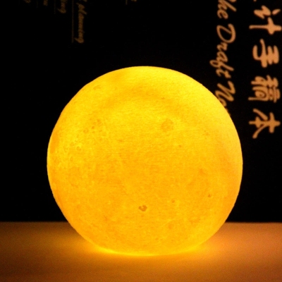 Stall Supply Vinyl 3D Printing Creative Led Moon Energy Saving Small Night Lamp Color Bedside Lamp Christmas Gift
