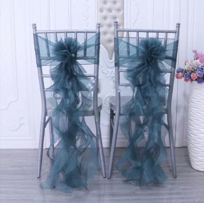 Cross-border chair cover for Organza Hotel wedding banquet party Chair cover