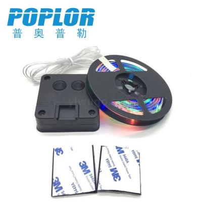 LED solar soft light strip 2835RGB light strip with lead manual controller glue 3 meters thin light strip